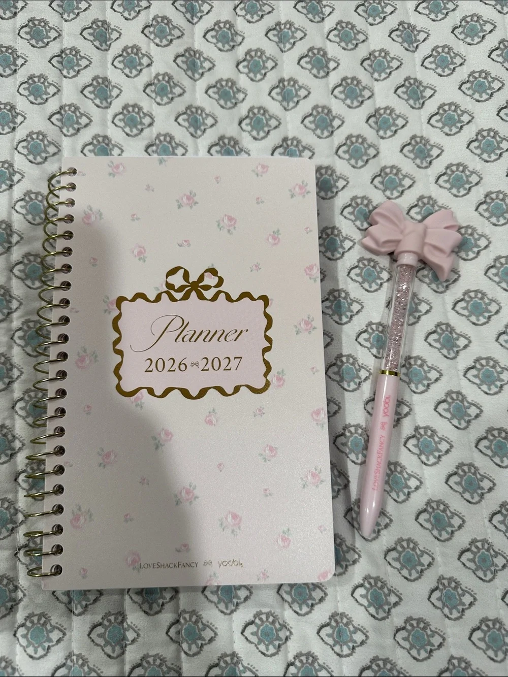 LoveShackFancy × Target - Yoobi Blooming Heirloom Ditsy Monthly and Weekly Plann